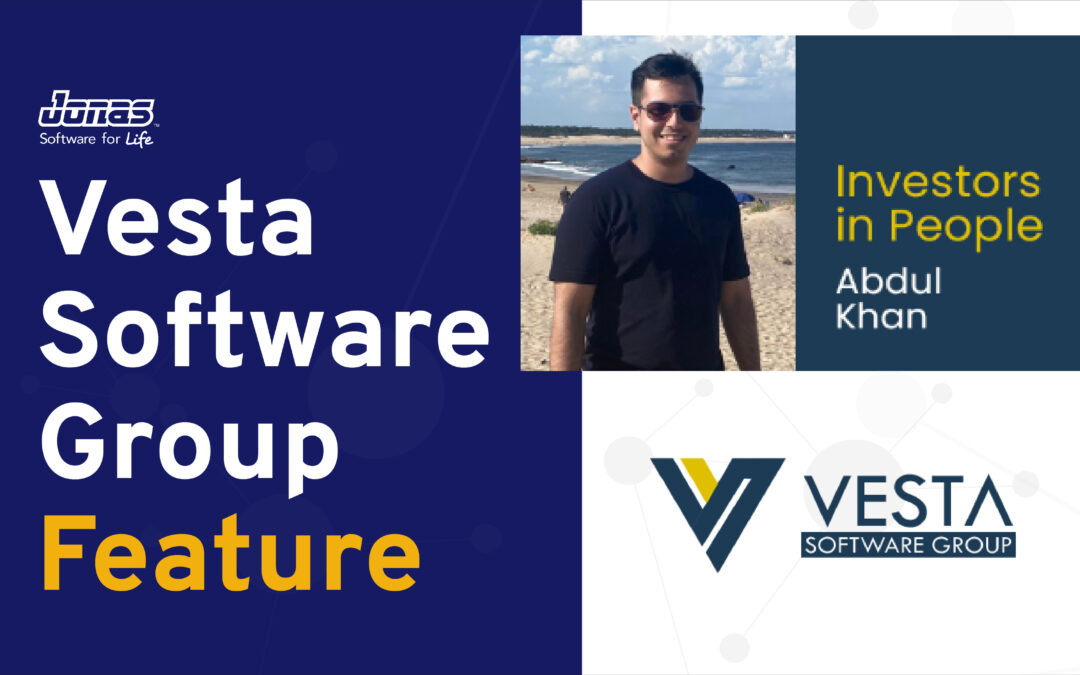Jonas Software Segment Cover - Vesta Software Group Feature 'Investors in People - Abdul Khan'