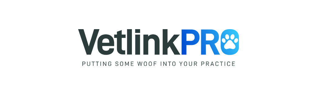 Vetlinkpro logo - veterinarian practice management vertical