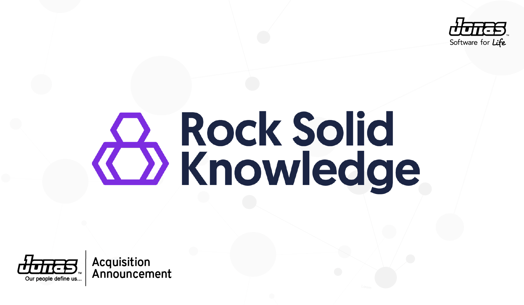 Jonas Europe Announces Acquisition of Rock Solid Knowledge